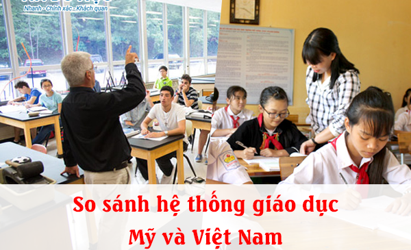 So sánh hệ thống giáo dục Mỹ và Việt Nam