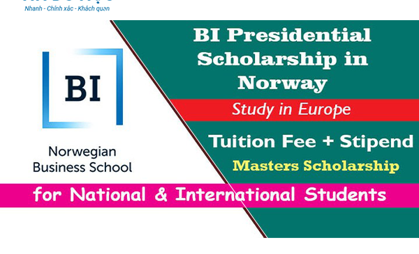 [Na Uy] Học Bổng Toàn Phần Bậc Thạc Sĩ “BI Presidential Scholarship” 2024