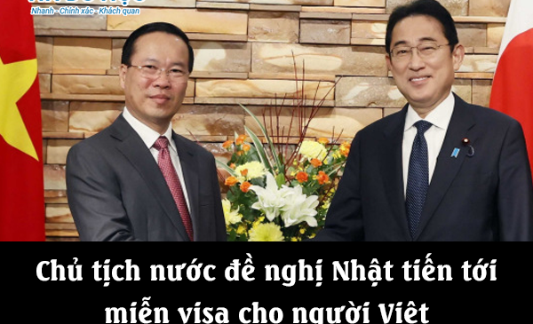 Chủ tịch nước đề nghị Nhật tiến tới miễn visa cho người Việt