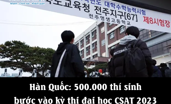 Hàn Quốc: 500.000 thí sinh bước vào kỳ thi CSAT 2023