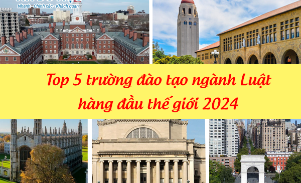 Top 5 trường đào tạo ngành Luật hàng đầu thế giới 2024