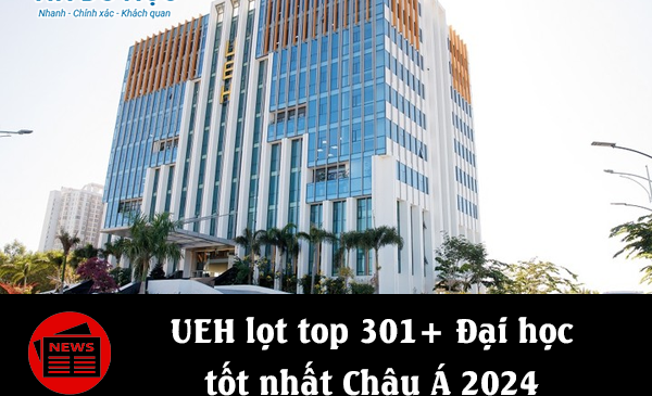 UEH lọt top 301+ Đại học tốt nhất Châu Á 2024