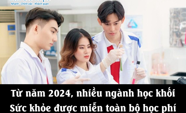 Từ 2024, nhiều ngành học khối Sức khỏe được miễn toàn bộ học phí